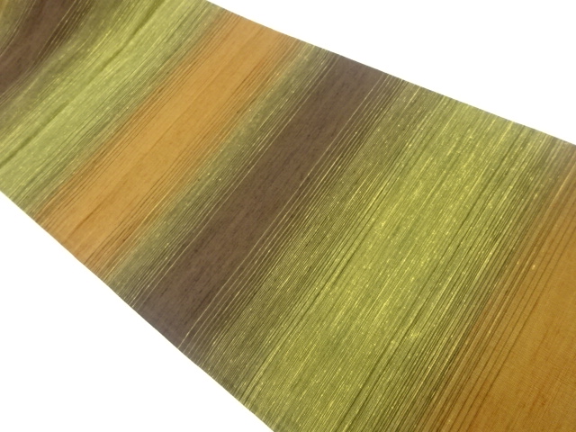 JAPANESE FUKURO OBI / TSUMUGI / WOVEN STRIPE